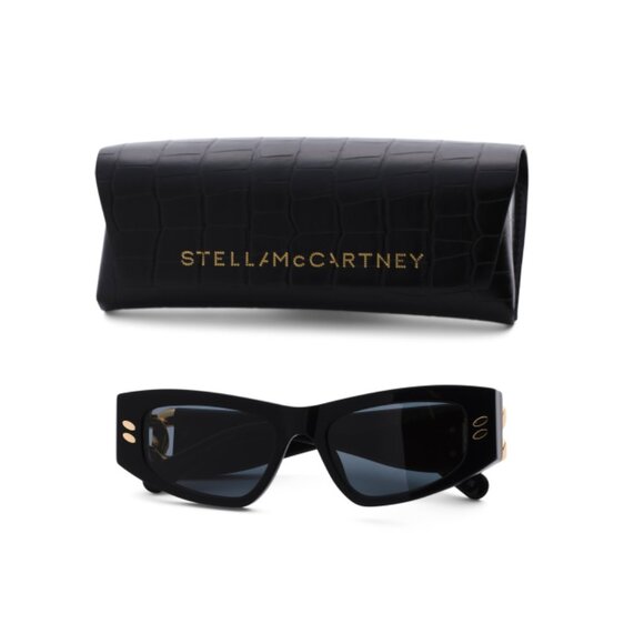 STELLA MCCARTNEY Black 52mm Square Sunglasses - Picture 1 of 2
